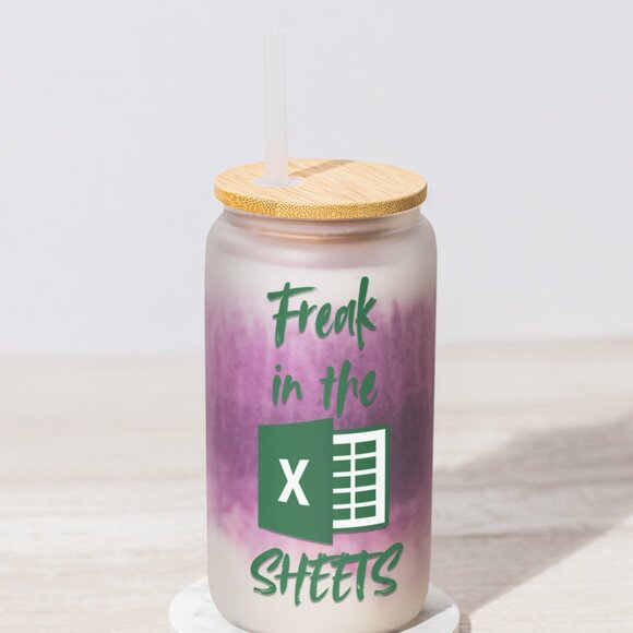 Freak In The Sheets Tumbler, Funny Excel Gift, Spreadsheet Lover Cup, Accountant - Picture 4 of 7